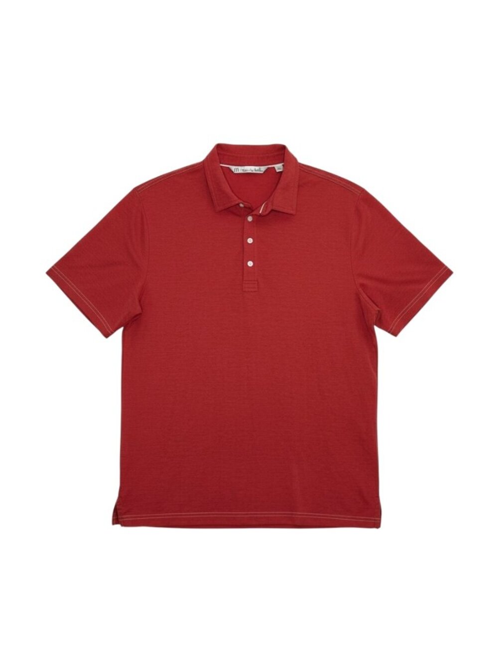Travis Mathew Mens Polo Golf Shirt Top Knit Light Red XL - Picture 1 of 7